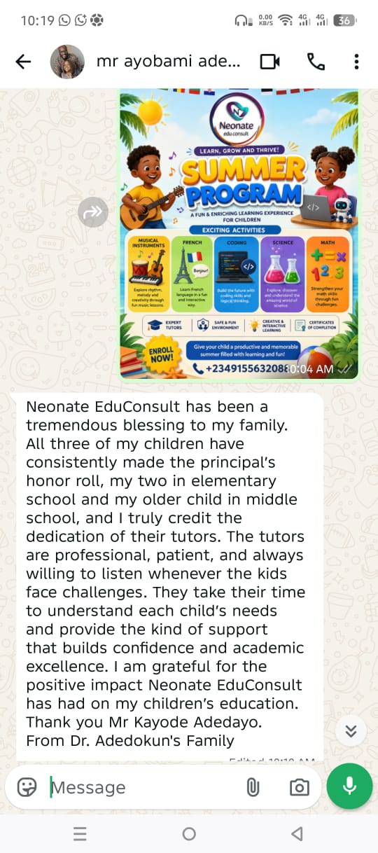 Reviews from parents